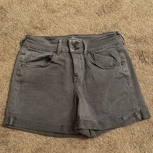 SO Favorite Midi Dark Gray Jean Shorts